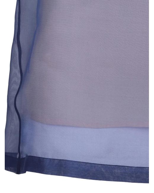 P.A.R.O.S.H. Blue Sorgented Blouse