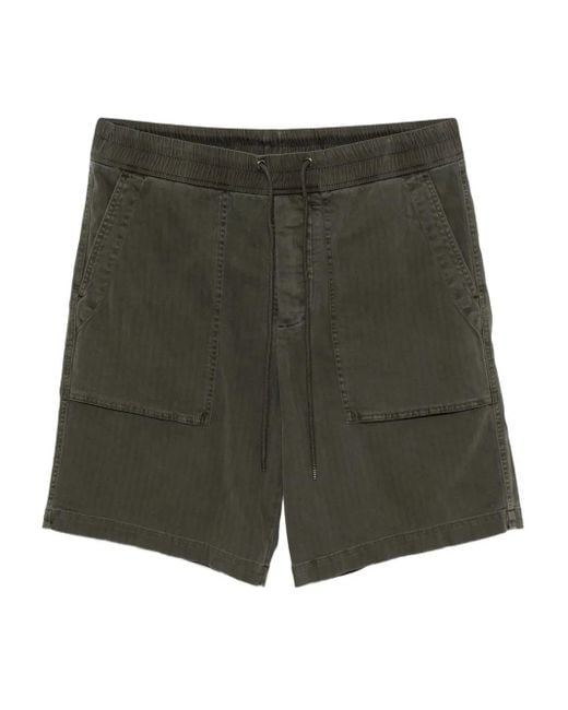 James Perse Men's Green Utility Shorts
