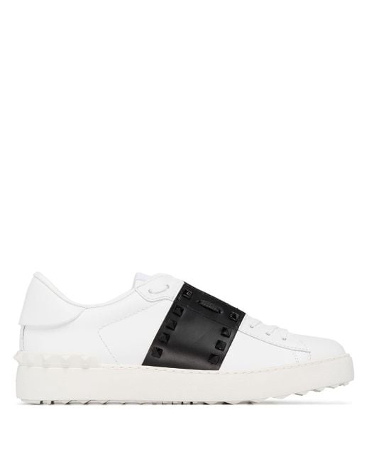 valentino rockstud black and white