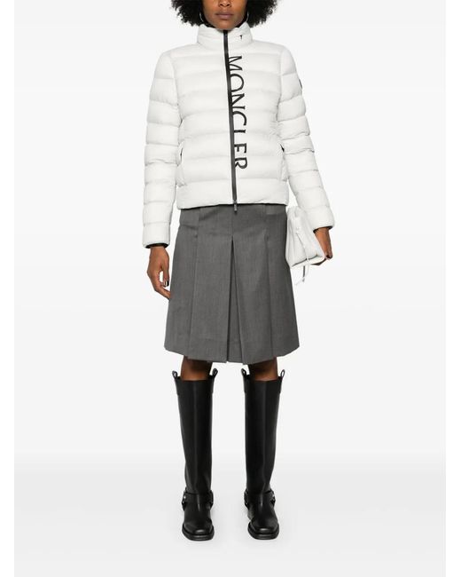 Moncler White Cerces Puffer Jacket