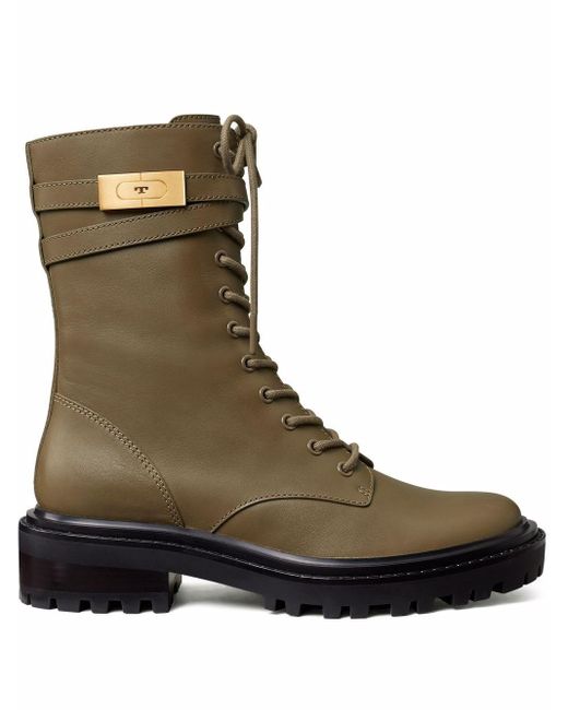 tory burch t hardware combat boot