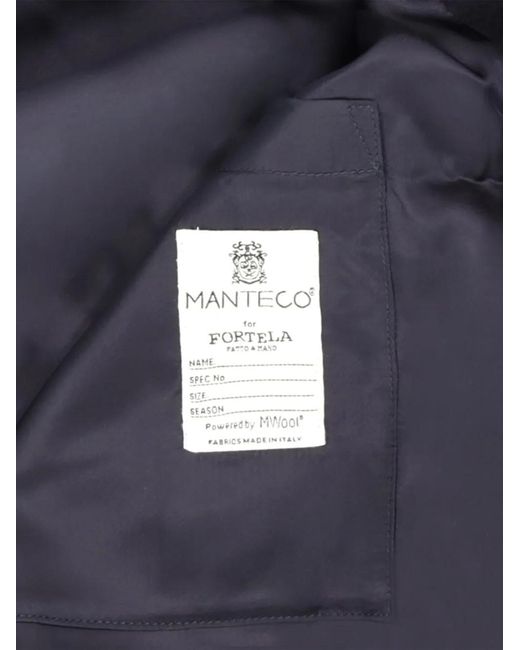 Fortela Blue Roger Wool Jacket for men