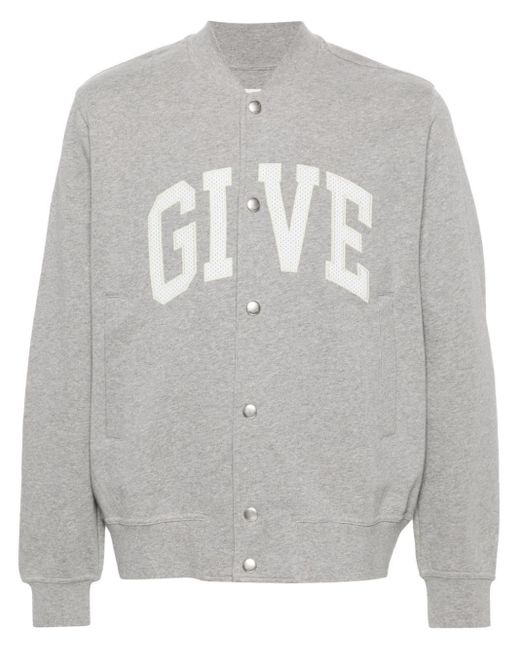 Veste zippée à design chiné Givenchy pour homme en coloris Gray