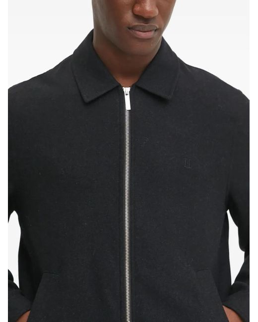 Les Deux Black Zip-Fastening Shirt Jacket for men
