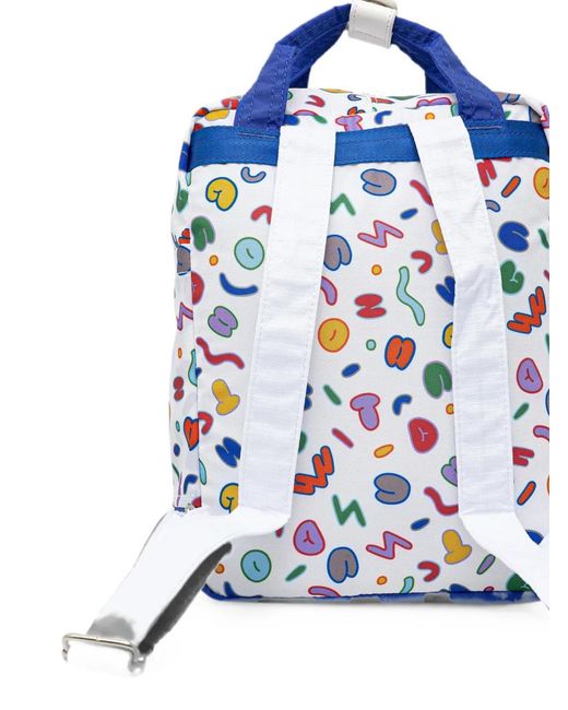 Doughnut Blue Graphic-Print Backpack