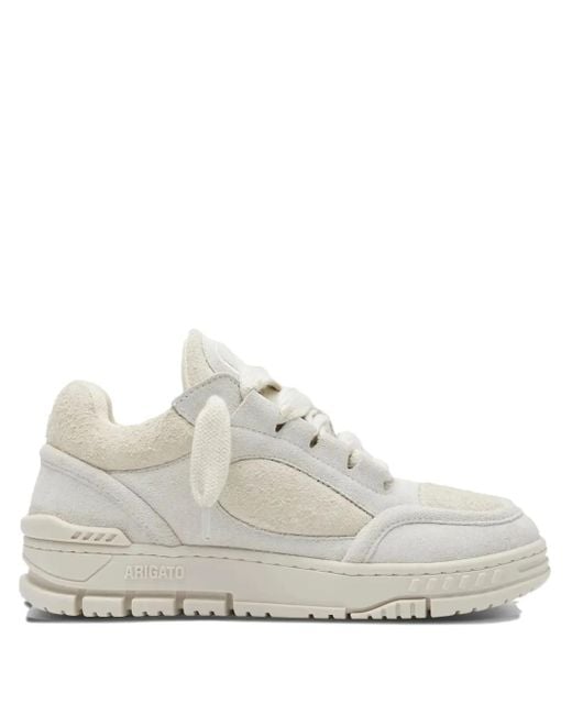 Axel Arigato White Area Loop Suede Sneakers