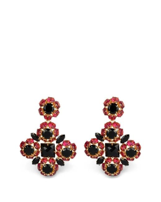Bounkit White Ariadne Cluster Drop Earrings
