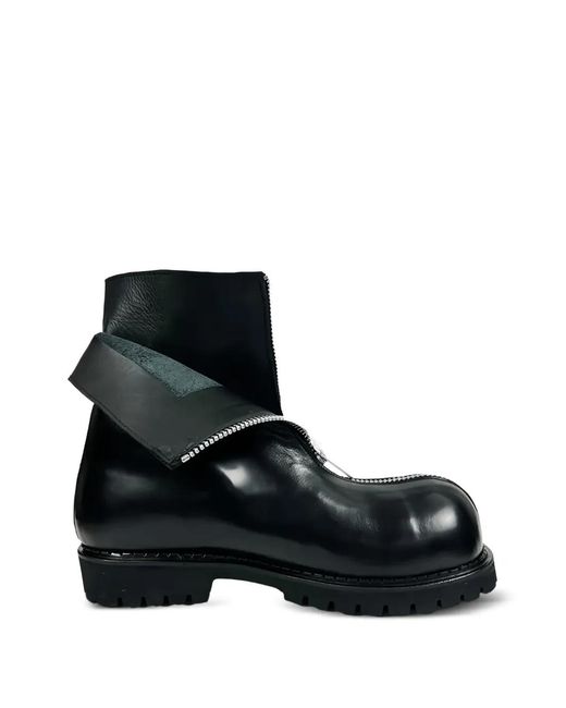 No Idea Black Zip Detail Boots