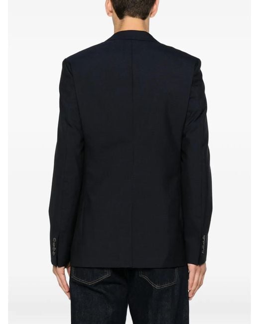 Sandro Blue Notched-Lapel Blazer for men