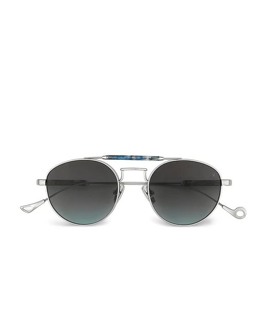 Eyepetizer Metallic Metal Round Sunglasses