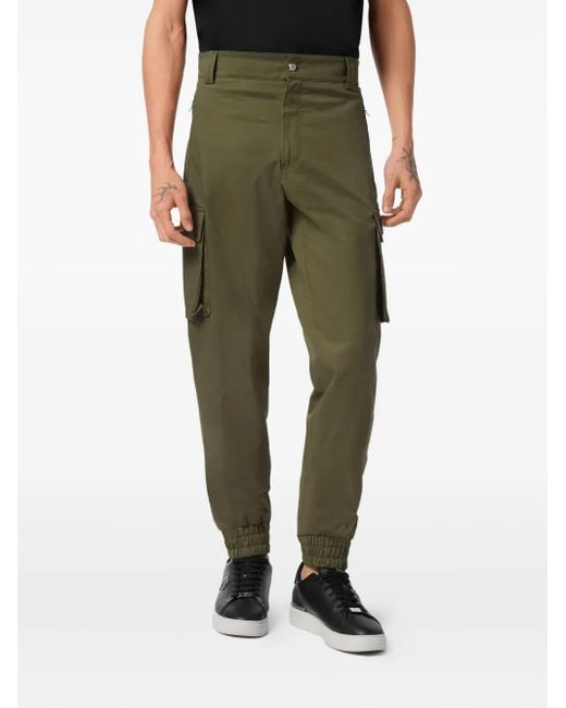 Philipp Plein Green Basic Cargo Joggers for men