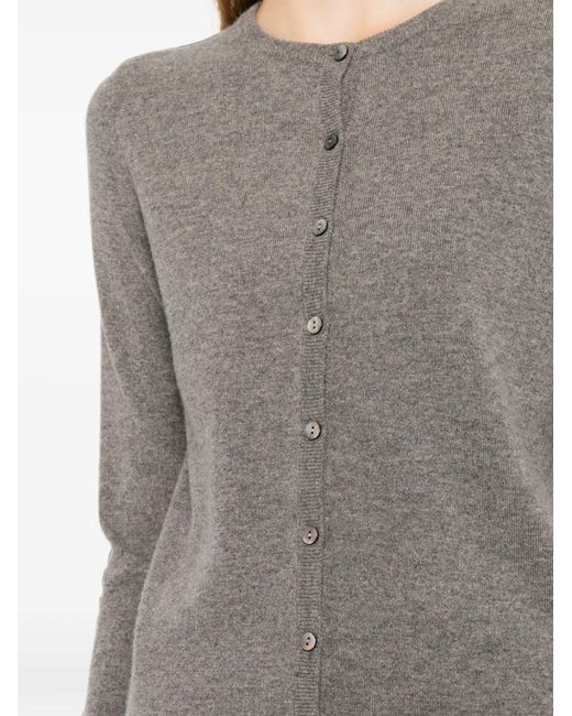 N.Peal Cashmere Gray Olivia Cardigan