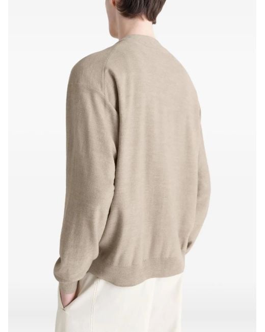 Lemaire Natural Twisted Button Cardigan