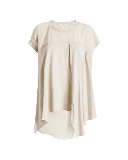 High White Nauti Layered Panel T-Shirt