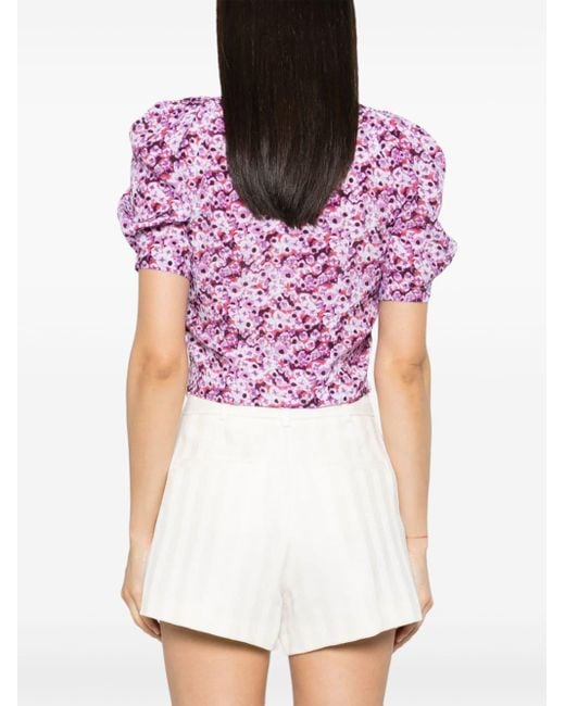 Nunila floral-print blouse IRO de color Pink