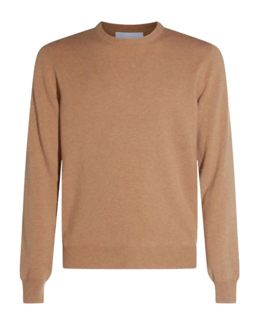 Malo Brown Round-Neck Sweater for men