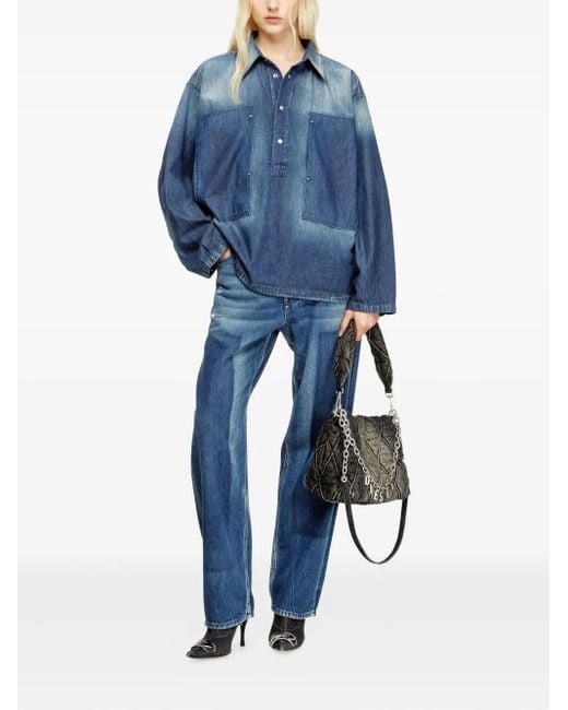 Chemise Henley DIESEL en coloris Blue