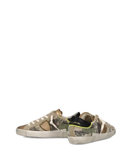 Philippe Model Brown Prsx Low Sneakers