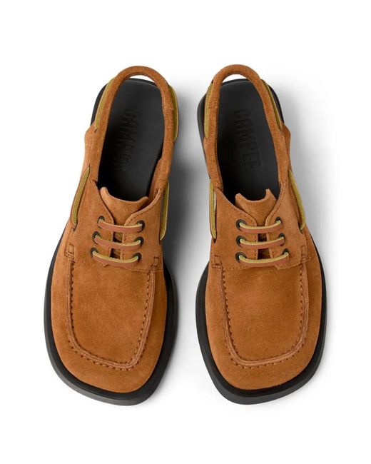 Camper Brown Dana Slingback Pumps