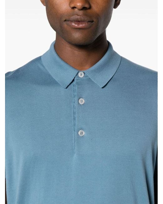 Tom Ford Poloshirt mit kurzen Ärmeln in Blue für Herren