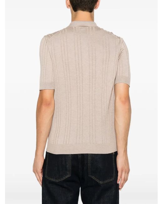 Tagliatore Natural T-Shirt Pavel En Maille Nervurée for men