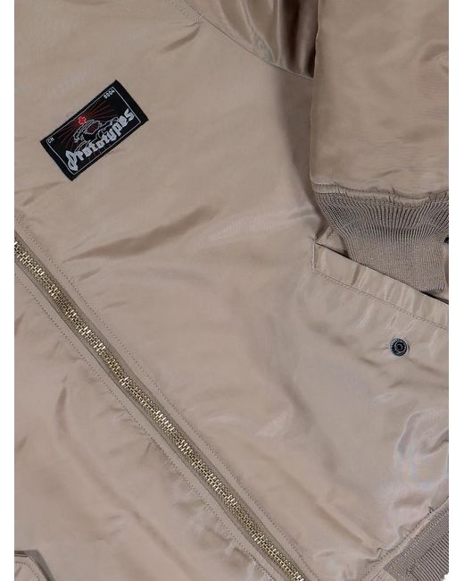 PROTOTYPES Brown Sprayed Bomber Jacket
