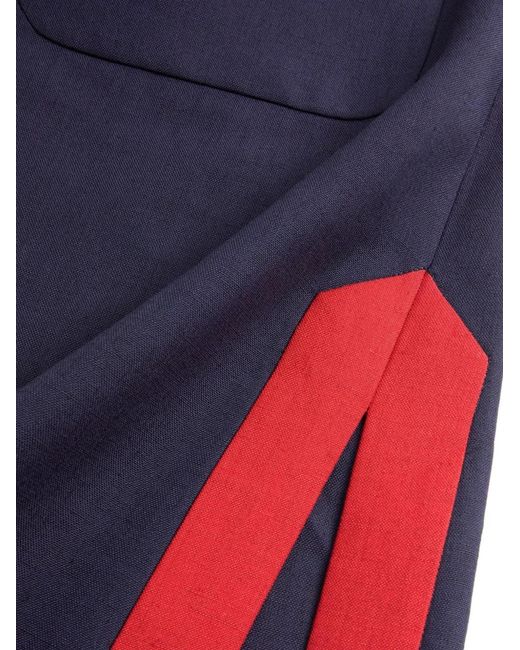 Valentino Garavani Blue Midi Linen Dress