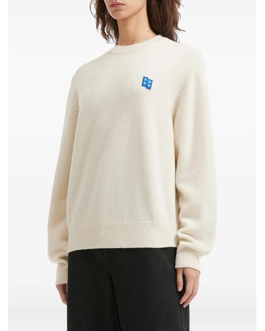 Adererror White Logo-Patch Sweater