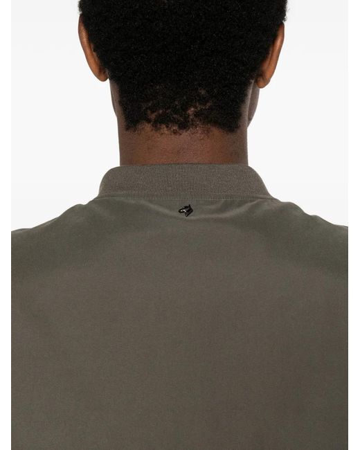Montecore Green Zip-Up Bomber Jacket for men