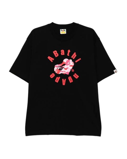 A Bathing Ape T-Shirt Mit Grafischem Print in Black für Herren