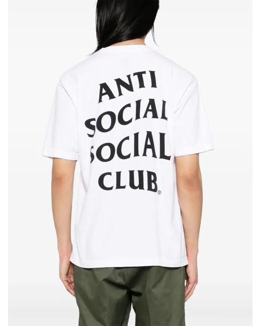 ANTI SOCIAL SOCIAL CLUB Men's White Logo-Print T-Shirt