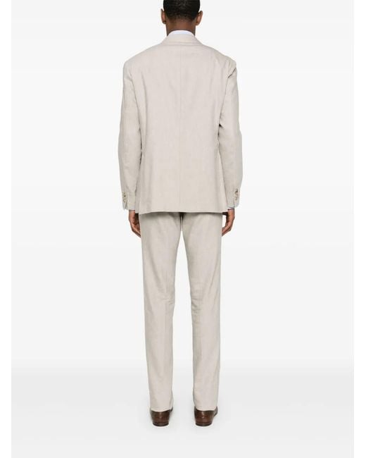 Canali White Single-Breasted Suit for men