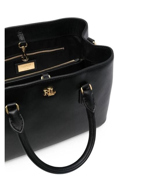 Ralph Lauren Black Mary Medium Satchel Bag