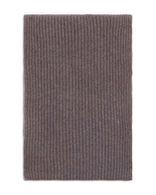 Malo Purple Ribbed Scarf for men