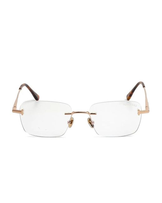 Tom Ford Natural Eckige Brille