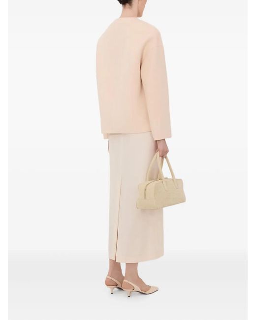 Loulou de Saison Pink Maara Asymmetric Collarless Jacket