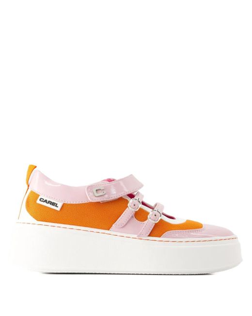 CAREL PARIS Orange Baskina Sneakers
