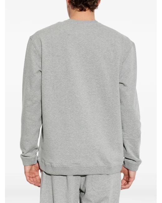DIESEL Gray Willy-D-Core Logo-Patch Sweatshirt for men
