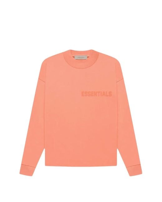 Fear Of God Pink Essentials Logo-Print Sweater for men