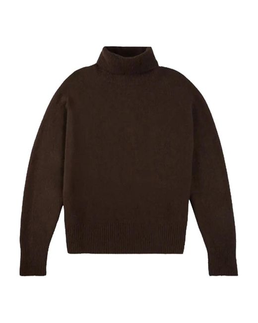 Zanone Brown Turtleneck Cashmere Sweater
