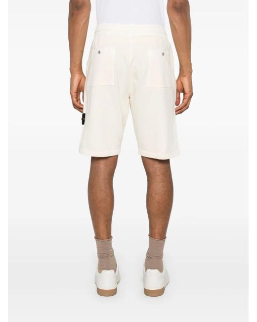 メンズ Stone Island トラックショーツ White