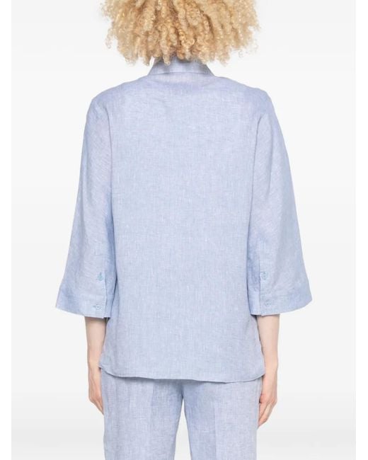 Peserico Blue Button Shirt