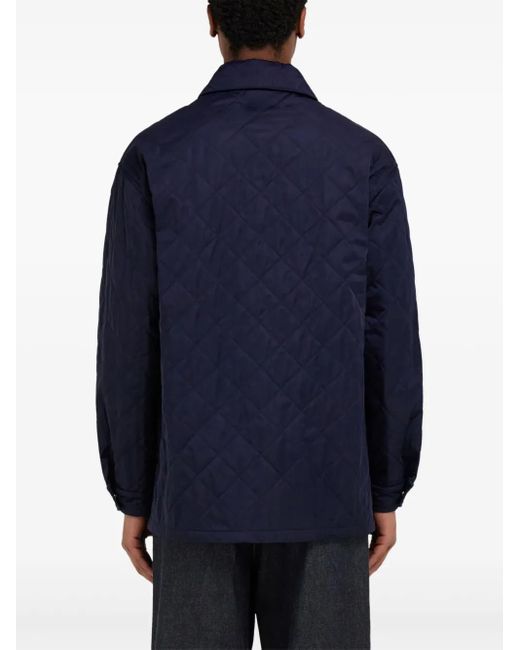 Plumífero Con Botones Ferragamo de hombre de color Blue