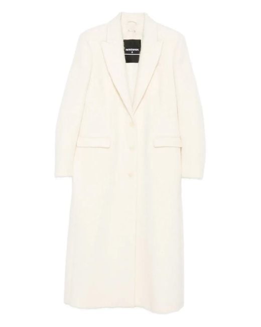 Patrizia Pepe ピークドラペル コート White