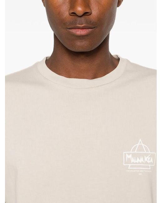 Mauna Kea White Logo-Print T-Shirt for men