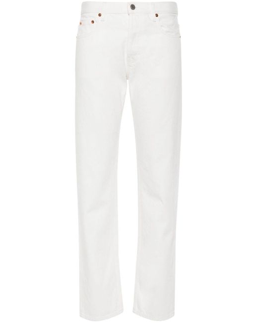 Sporty & Rich White Jeans mit geradem Bein