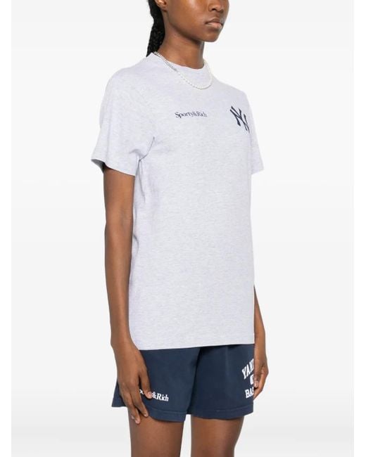 Sporty & Rich White New York Yankees T-Shirt