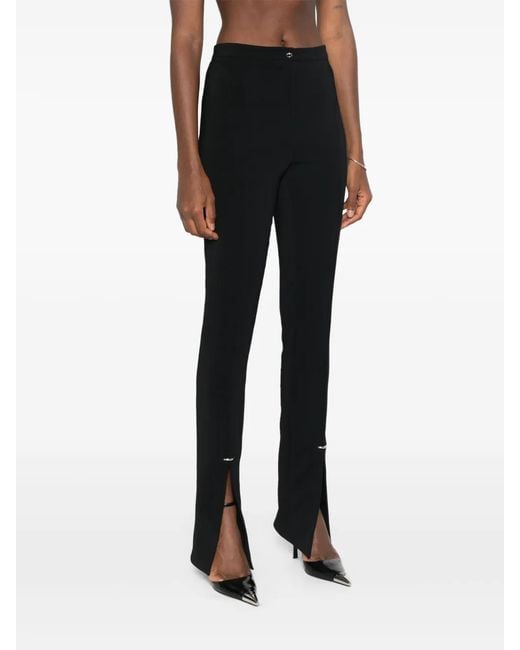 Mugler Black Stretch Trousers