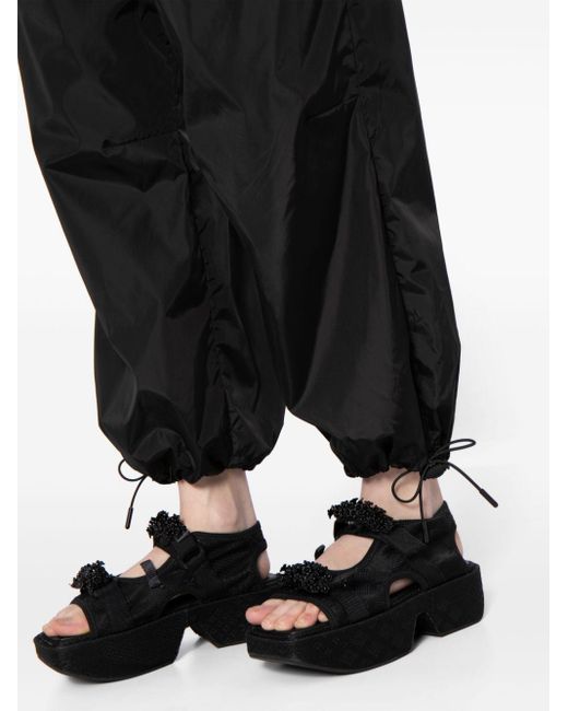 Pantaloni sportivi con coulisse di Simone Rocha in Black