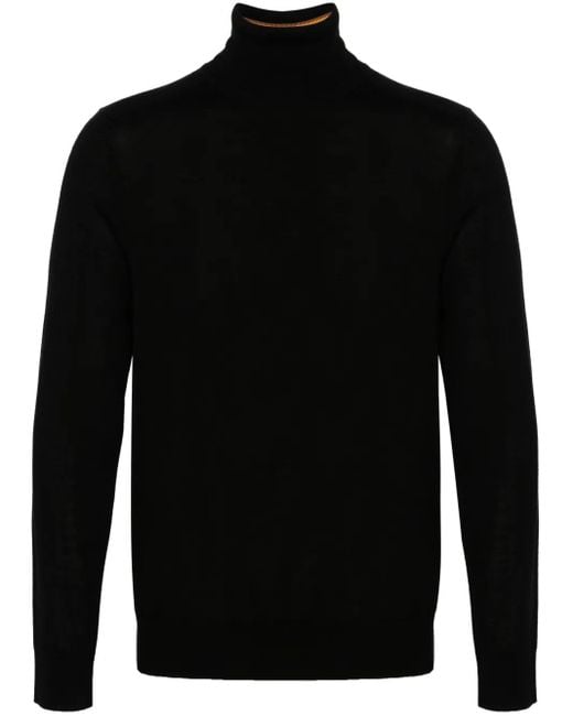 メンズ Paul Smith タートルネック セーター Black